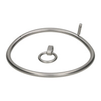Talena - Halsreif mit Ring der O perlmatt 300 mm 8mm nicht abschließbar