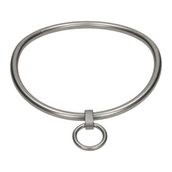 Talena - Halsreif mit Ring der O perlmatt 320 mm 8mm nicht abschließbar