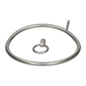 Talena - Halsreif mit Ring der O perlmatt 380 mm 8mm nicht abschließbar