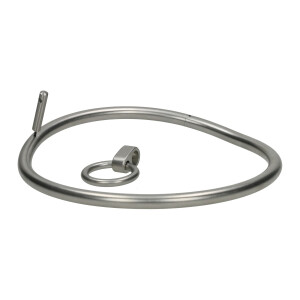 Talena - Halsreif mit Ring der O perlmatt 420 mm 8mm nicht abschließbar