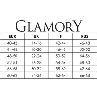 Glamory Comfort 20 Halterlose Strümpfe - transparent schwarz 60/62