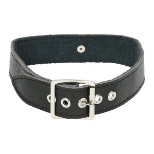 Halsband der O aus Nappaleder  Schwarz S/M