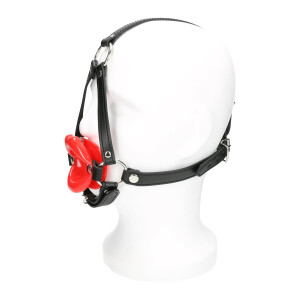 Knebel-Harness mit Silikonlippen