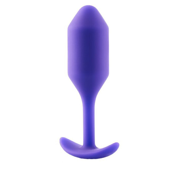 b-vibe Snug Plug 2 - gewichteter Analplug Violett