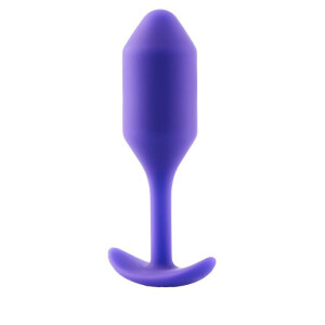 b-vibe Snug Plug 2 - gewichteter Analplug Violett