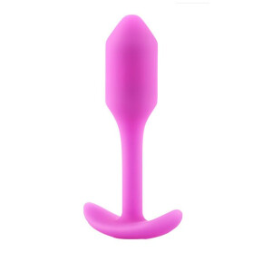 b-vibe Snug Plug 1 - gewichteter Analplug Pink