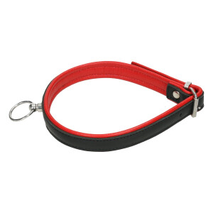 Halsband der O -  Slim Line Schwarz/Rot