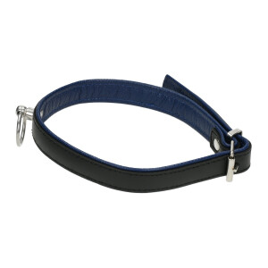 Halsband der O -  Slim Line Schwarz/Blau