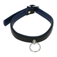 Halsband der O -  Slim Line Schwarz/Blau