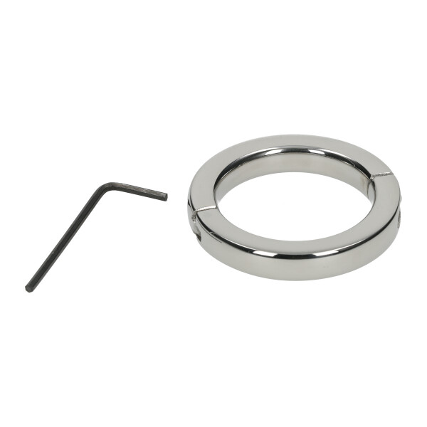 Cockring aus poliertem Edelstahl - abschließbar 40 mm