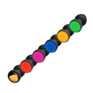 Vibro-Plug mit LED-Farbspiel und Fernbedienung