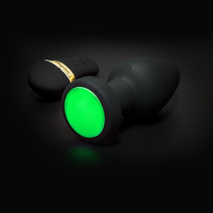 Vibro-Plug mit LED-Farbspiel und Fernbedienung
