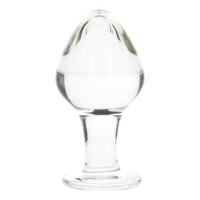 Icicles No. 25 - Analplug aus transparentem Glas