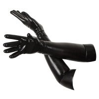 Chlorierte Latex-Handschuhe - schwarz XL