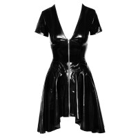 Lackkleid mit ausgestelltem Rock XL