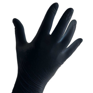 Latex Handschuhe schwarz 100 Stück XL