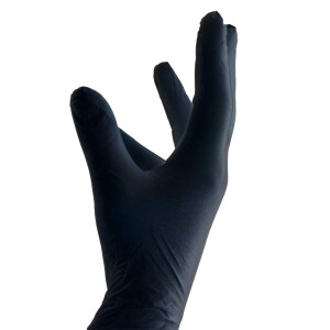 Latex Handschuhe schwarz 100 Stück XL