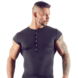 Herren Shirt mit Knopfleiste M