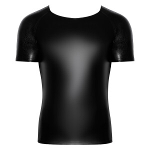 Noir - Herrenshirt Wetlook M