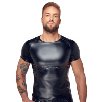 Noir - Herrenshirt Wetlook M