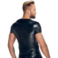 Noir - Herrenshirt Wetlook M