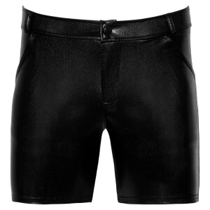 Noir - Shorts Snakeskin-Optik M