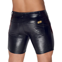 Noir - Shorts Snakeskin-Optik M