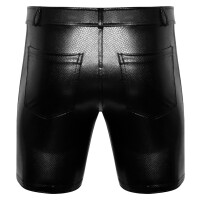 Noir - Shorts Snakeskin-Optik M