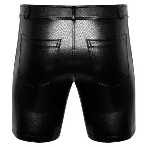 Noir - Shorts Snakeskin-Optik XL