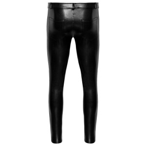 Noir - Herrenhose Snakeskin-Optik  L