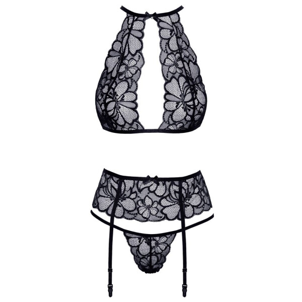 Dessous-Set aus Blütenspitze S/M