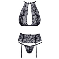 Dessous-Set aus Blütenspitze S/M