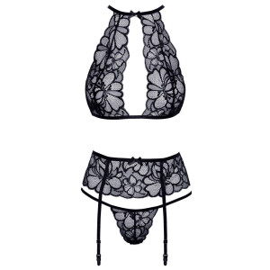 Dessous-Set aus Blütenspitze L/XL