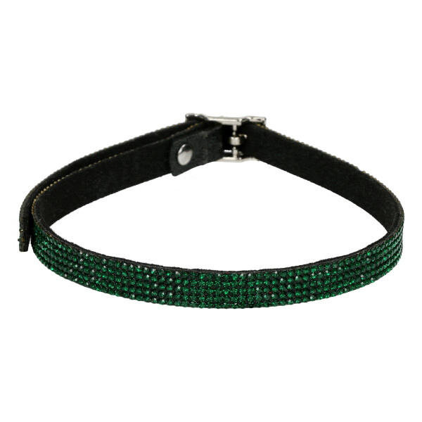 Lorand Lajos - Crystal Choker Emerald Green