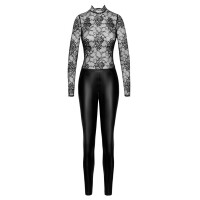 Noir Handmade - Catsuit Wetlook und Spitze