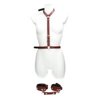 Liebe Seele Japan - Wine Red Brust-Harness Set