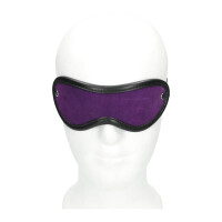 Augenmaske aus Leder - Violett