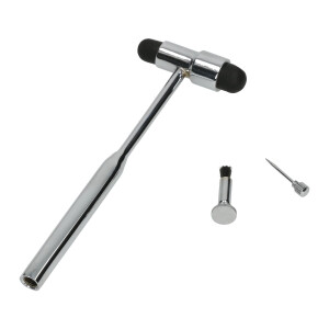 Reflexhammer mit Nadel und Pinsel