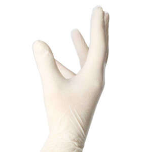 Latex Handschuhe 100 Stück - Natur