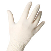 Latex Handschuhe 100 Stück - Natur